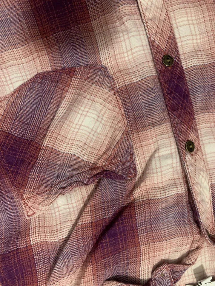 Camisa de franela con botones manga larga Sonoma para mujer talla 3Xl Foto 3 de 4