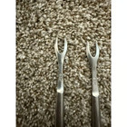 3 Vintage Italy Stainless Steel Cocktail Forks Mid-Century Appetizer Picks — photo 3