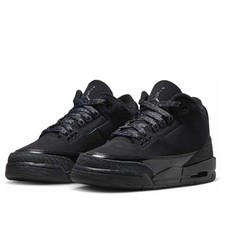 Kids Size 4y / Womens Size 5.5 Air Jordan 3 Retro Black Cat DM0967-001 No Lid