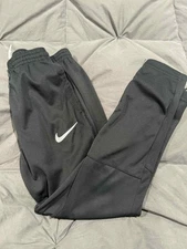 Nike Dri-FIT Youth Black Athletic Pants Size Small | Tapered Fit