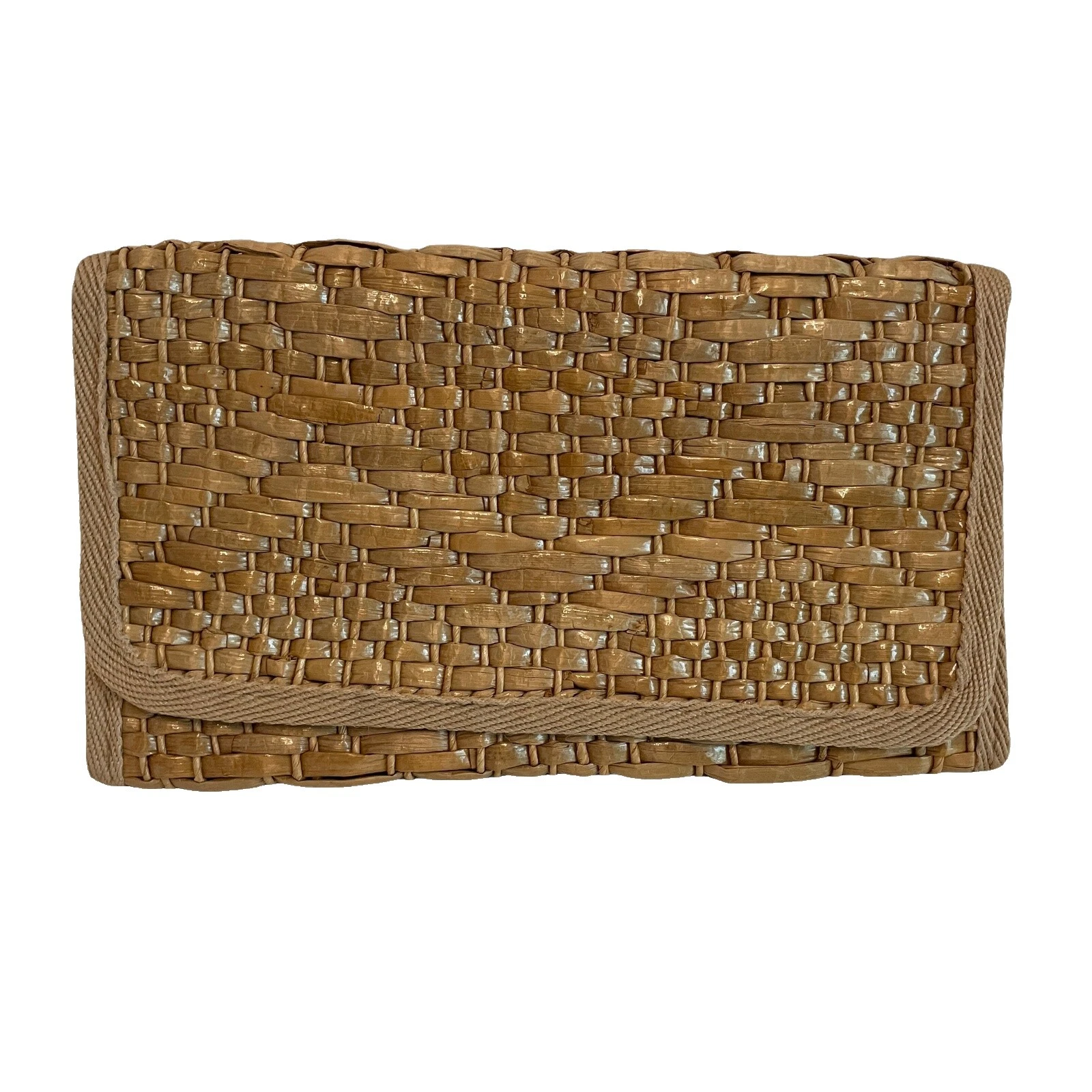 Palha Marrom Vintage década de 1960 Troco