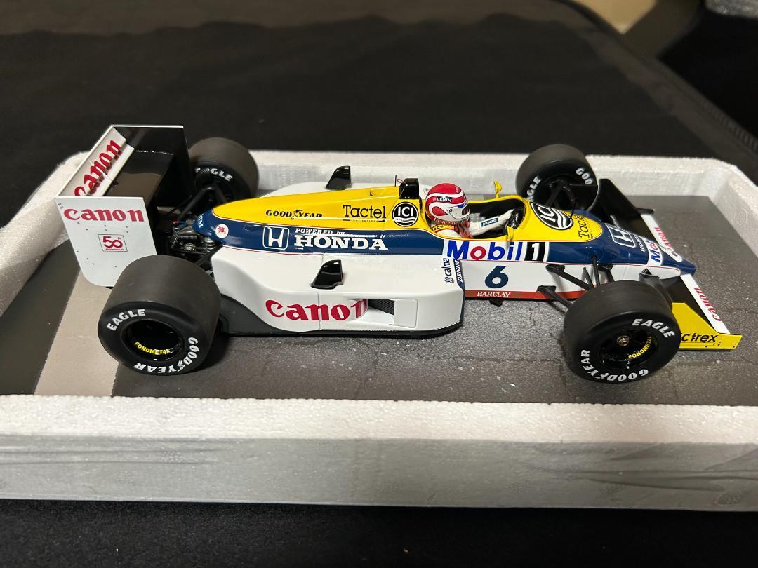 ミニチャンプス　MINICHAMPS WILLIAMS HONDA FW11B Minichamps 436876606 Williams Honda FW11B, (Dirty Version