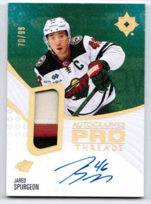 23/24 2023 ULTIMATE COLLECTION JARED SPURGEON PT-SP PRO THREADS PATCH AUTO /99