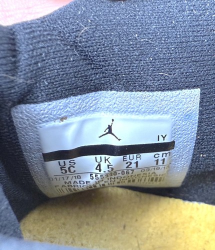 Nike Jordans Size 5 Toddler Shoes Hook Loop Slip On Children's Boy Girl Air - Picture 11 of 13