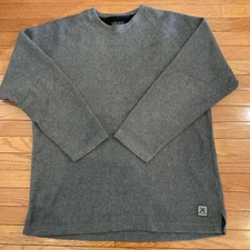 Perry Ellis Portfolio Mens Grey Long Sleeve X Large Fleece Preowned