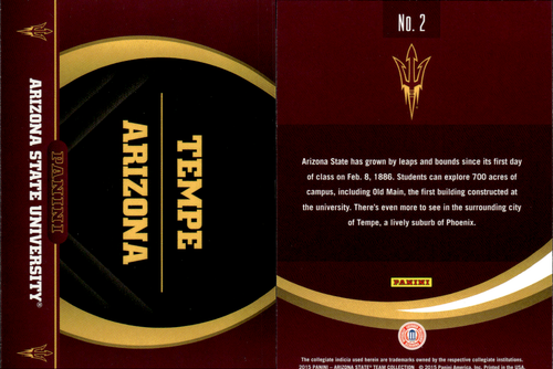 2015 Panini Arizona State Sun Devils Multi-Sport ~ Choose Your Card - Picture 3 of 49