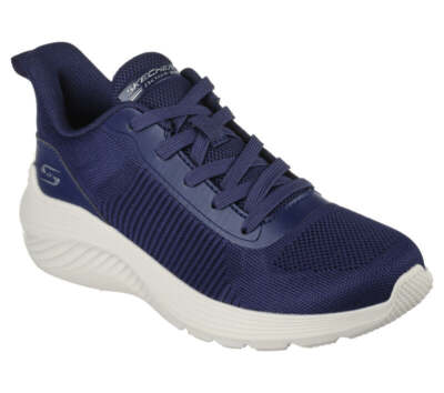 Skechers Womens 117470/NVY BOBS Sport Squad Waves Trainers Navy
