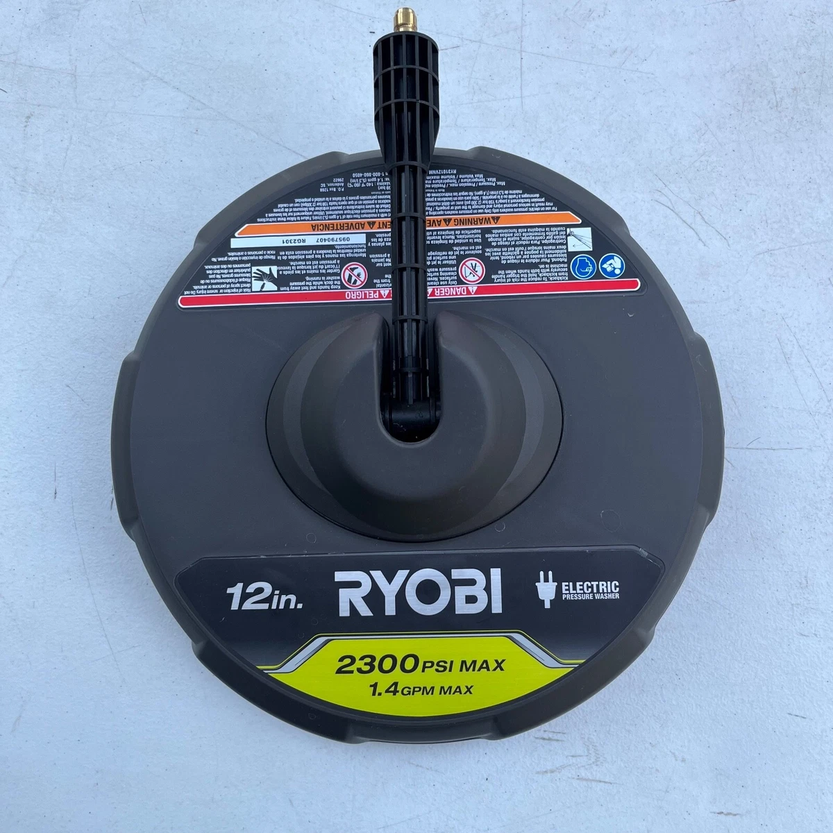 RYOBI RY31012 12 in. 2300 PSI Electric Pressure Washers Surface Cleaner