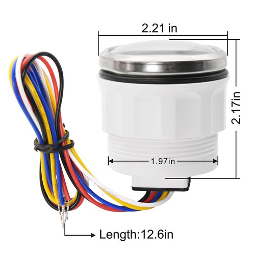 2" 52mm Car Boat Truck Fuel Level Gauge Tank Level Gauge 240-33ohm Waterproof - Picture 10 of 12
