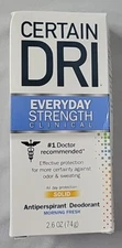 Certain Dri Everyday Strength Clinical Solid Stick Morning Fresh Scent 2.6 oz   