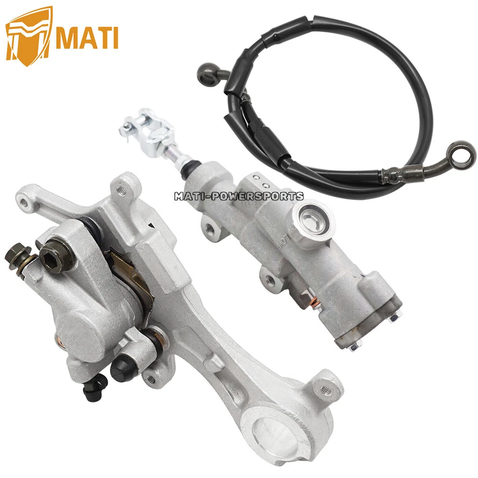Pinza de freno trasera y cilindro maestro con manguera para Yamaha YZ250F YZ450F 2009-2020 Foto 3 de 4