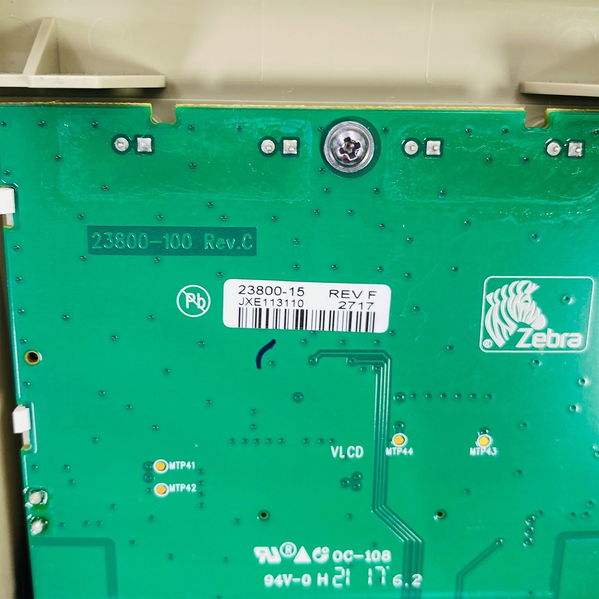 その他 thus Genuine Zebra Control Panel 23800-15 for 105SL Plus Thermal Label
