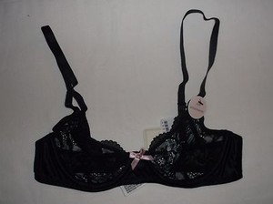 Forever 21 Transparente De Renda Sutiã Com Aro Preto 34A 32B 32C Novo com  etiquetas | eBay