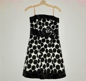 black and white semi formal dress