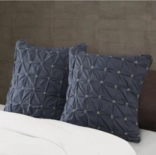 INK+IVY Embroidered Euro Sham Covers for Elegant Home 26x26" Bed/Sofa