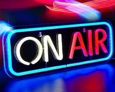 On Air Neon Sign Light Wall Decor LED Lamp Live Stream On Air Signs Recording