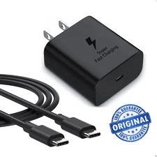 45W Super Fast Charging Type C Wall Charger For Samsung Galaxy S25 S24 S23 Ultra