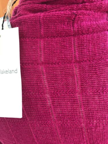 james lakeland linen knit fuschia waterfall cardigan top combination uk 10 bnwt - Picture 4 of 4