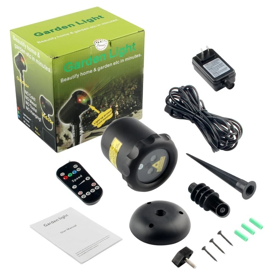 Laser Projector Lights Christmas Lights for Home Garden RED BLUE & GREEN Colour - Image 4 of 4