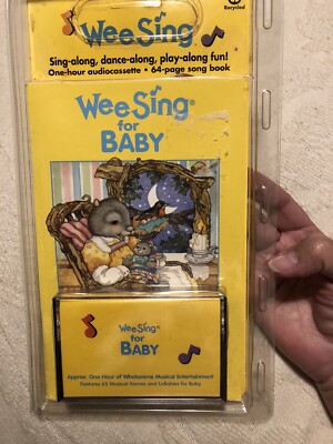 Wee Sing for Baby Audio Cassette Tape w/Book 65 Musical Games/Lullabies 1996 New