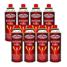 GasOne 8 oz Camping Fuel Canisters for Portable Gas Stoves ( Pack of 8 )