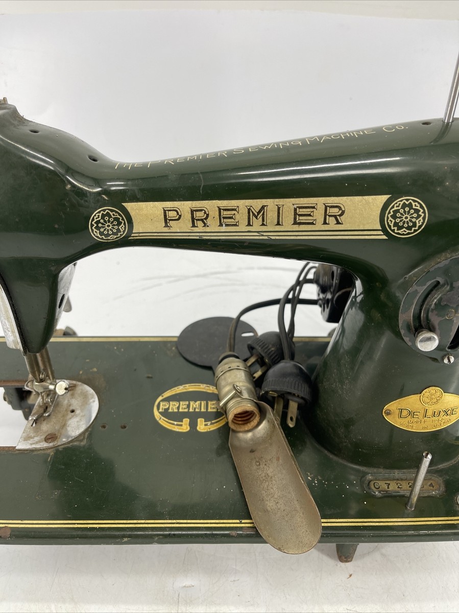 RARE Vintage Premier Deluxe Model 1952 Sewing Machine Made in