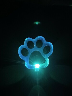 1 Set Dog Paw Clear Acrylic Solar Garden Yard Patio Stick Stake Light 