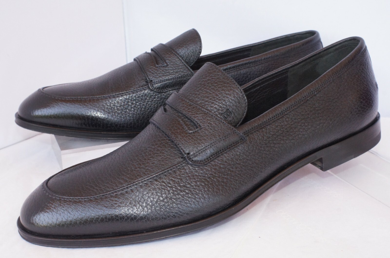 bally loafers black