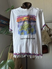 Large 1997 South Padre Island Beaded T shirt In Great Condition