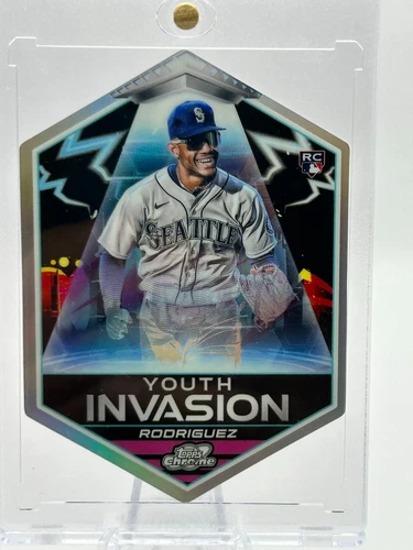 JULIO RODRIGUEZ 2022 TOPPS CHROME COSMIC YOUTH INVASION #YI-6 JC