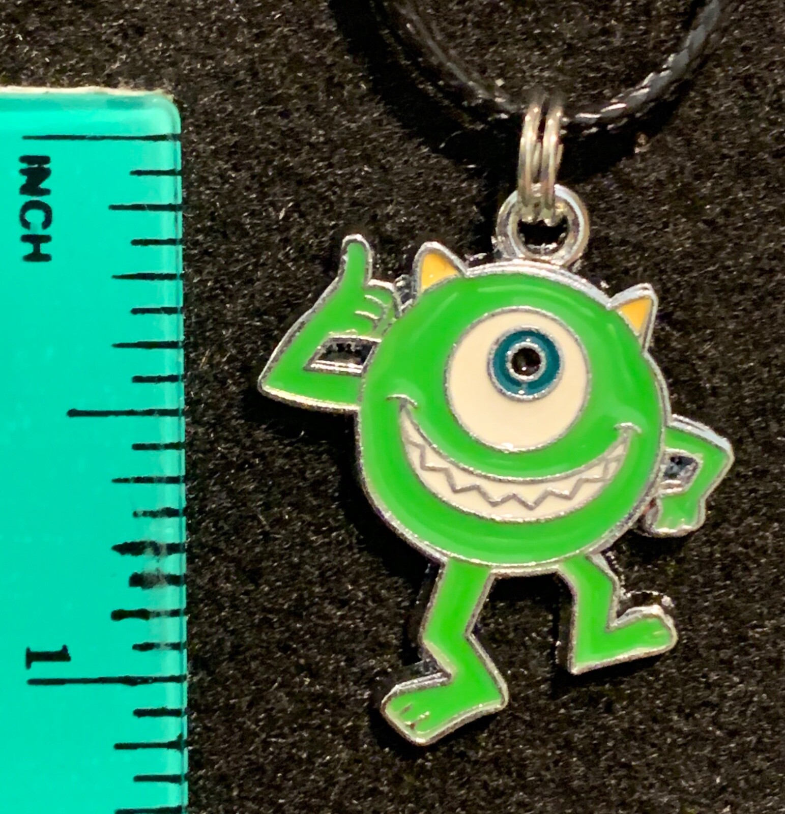 MIKE WAZOWSKI Necklace NEW Disney Pixar Monsters Inc One Eyed Green | eBay