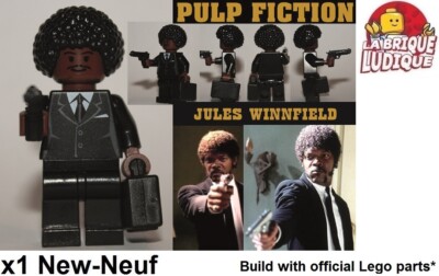 Lego Figur Custom Pulp Fiction Jules Winnfield by Der Spielstein NEU