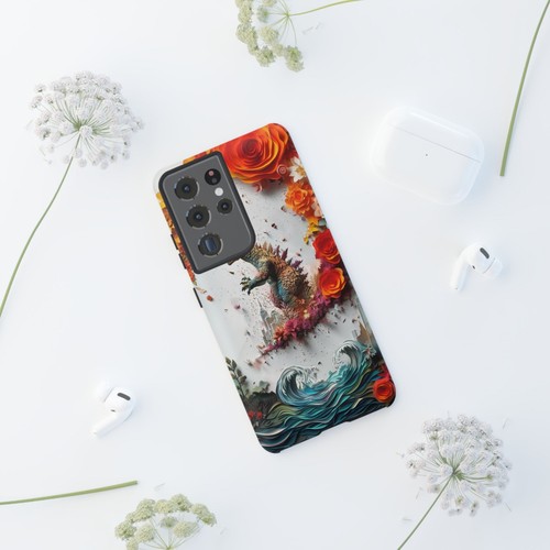 Phone Ink - Tough Case for iPhone Galaxy Pixel - Dino Monster Kaiju Paper Cut - Picture 157 of 191