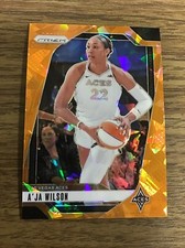 A’JA WILSON 2024 WNBA PRIZM ORANGE ICE PRIZM! ACES