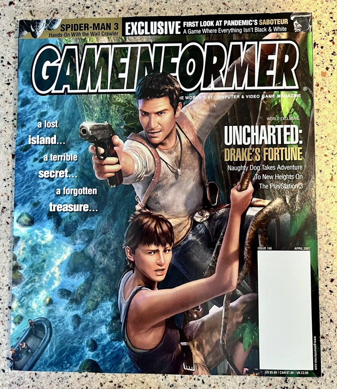 Gameinformer Magazine Uncharted Drake's Fortune April 2007 Issue 168