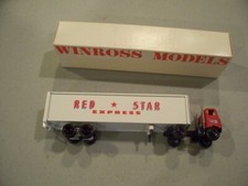 RED STAR EXPRESS 1986 TRACTOR TRAILER DIECAST WINROSS TRUCK