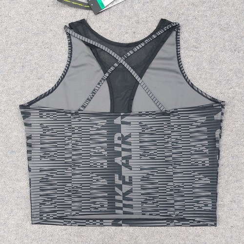 Nike Air Womens Vest Tank Top XL Black Slim Fit Dri-Fit Racerback Gym Training - Picture 13 of 20