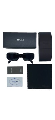 Prada PR17WS 1AB5S049 Women's Sunglasses 49 mm Black / Dark Grey Lens