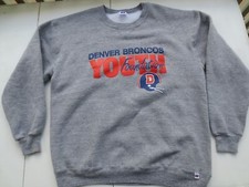 Russell Athletic Sweatshirt Triblend vtg USA made Denver Broncos rayon/cotton XL
