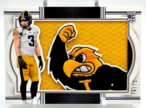 2024 National Treasures Collegiate RC Patch Cooper DeJean BLUE /75 SB READ ME ✔