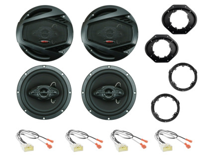 Gravity ELITE 6.5'' 400W Front & Rear Door Speakers for 2011-2019 Ford Explorer