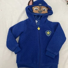 NWT Paw Patrol Chase Toddler Boy Girl Costume Hoodie Jacket 2T Dog Puppy Police