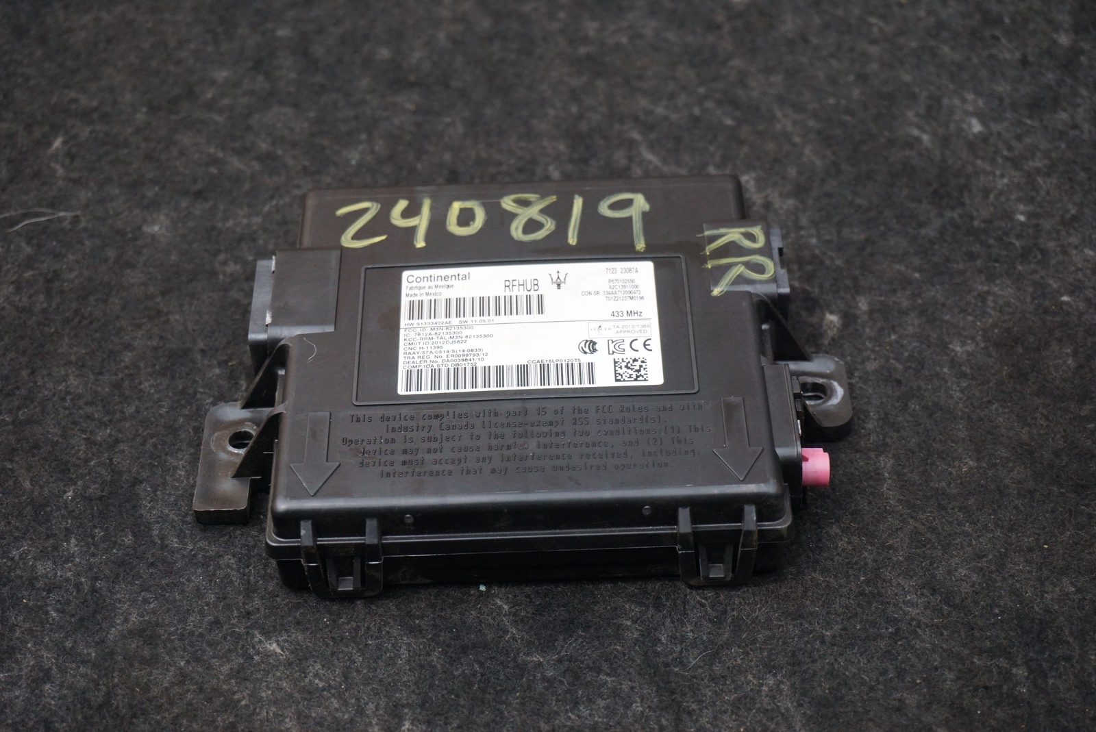 Passive Entry Antenna Control Module 670102550 Maserati Quattroporte S M156 17+