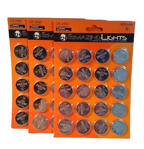 CR 2450 3V Lithium Batteries, Sixty (60) by Emazinglights Coin/Button Batteries