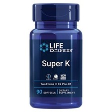 Vitamin K Supplement 90 Count Strong Bones Healthy Heart K1 K2 Mk4 Mk7