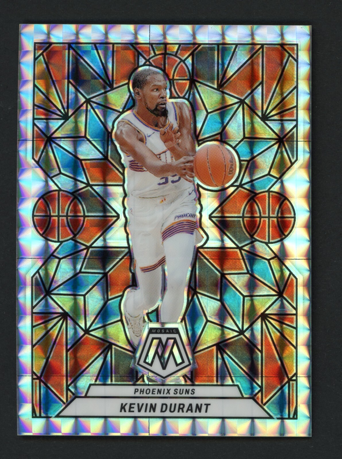 2023 Mosaic Stained Glass #19 Kevin Durant Phoenix Suns SSP Case Hit Prizm