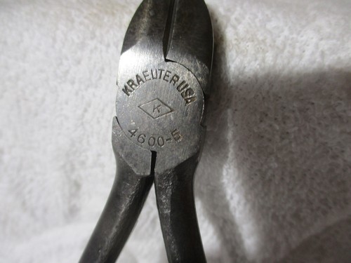 KRAEUTER DIAGONAL CUTTERS # 4600-5, 5" DIAGONAL CUTTERS USA MADE - Picture 6 of 12