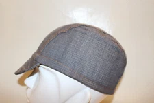 Cycling cap  VINTAGE DENIM color gray one size or M/L 100% COTTON   handmade new