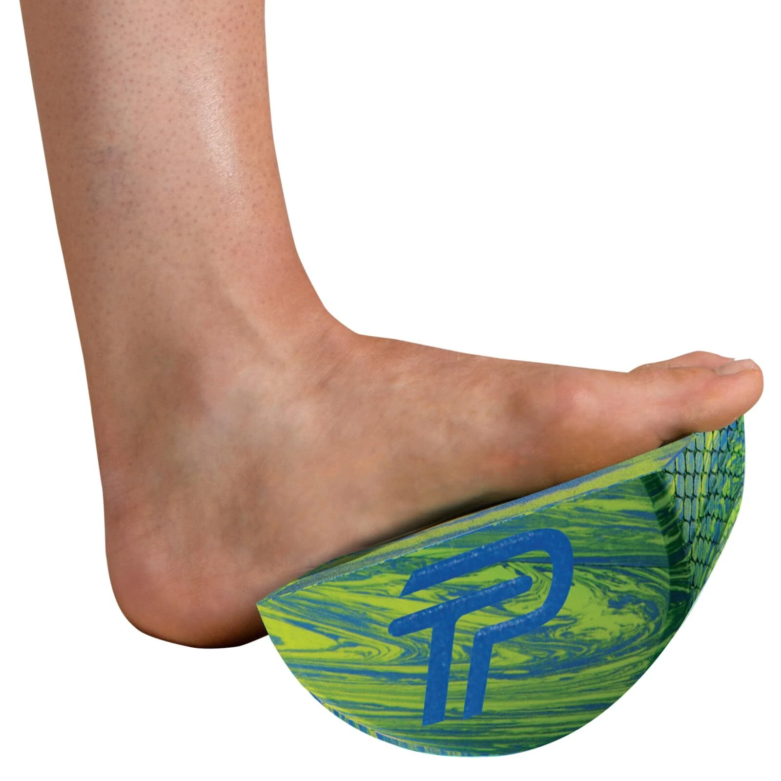 Pro Tec Blue Green Muscle Roller Calf Stretcher for Recovery Flexibility
