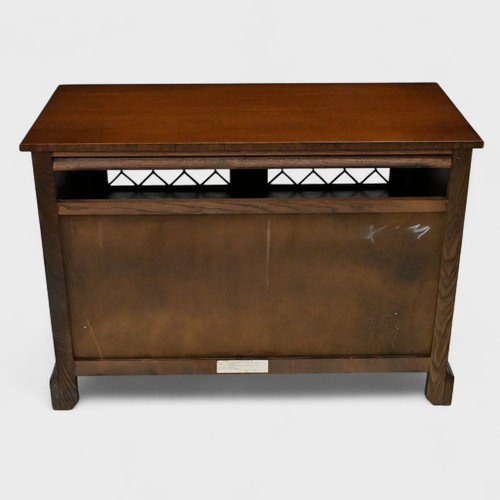 Old Charm TV Stand Glazed Drawer Model 2265 Tudor Brown Strong FREE UK Delivery - Picture 7 of 24